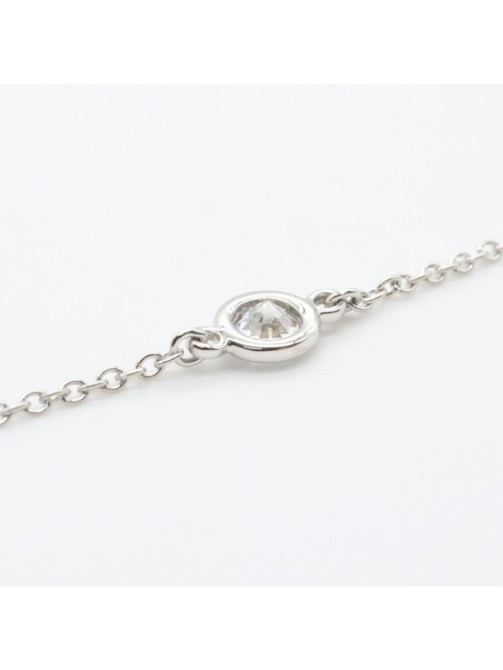★SOLD★ Tiffany & Co Bracelet by the Yard 17 cm Platinum Diamond - Picture 5 of 6